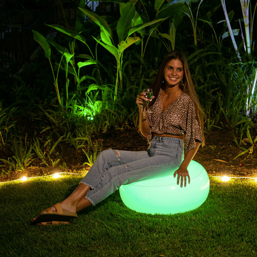 Air Candy Illuminated Color Changing LED Ottoman