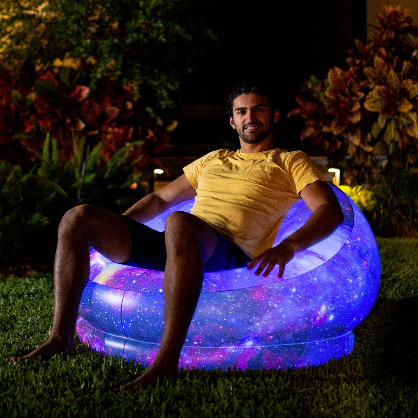 Inflatable Chair Illuminated Galaxy Air Candy