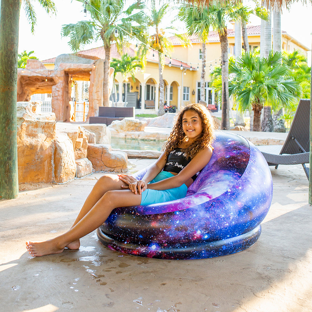 Inflatable Chair Illuminated Galaxy Air Candy