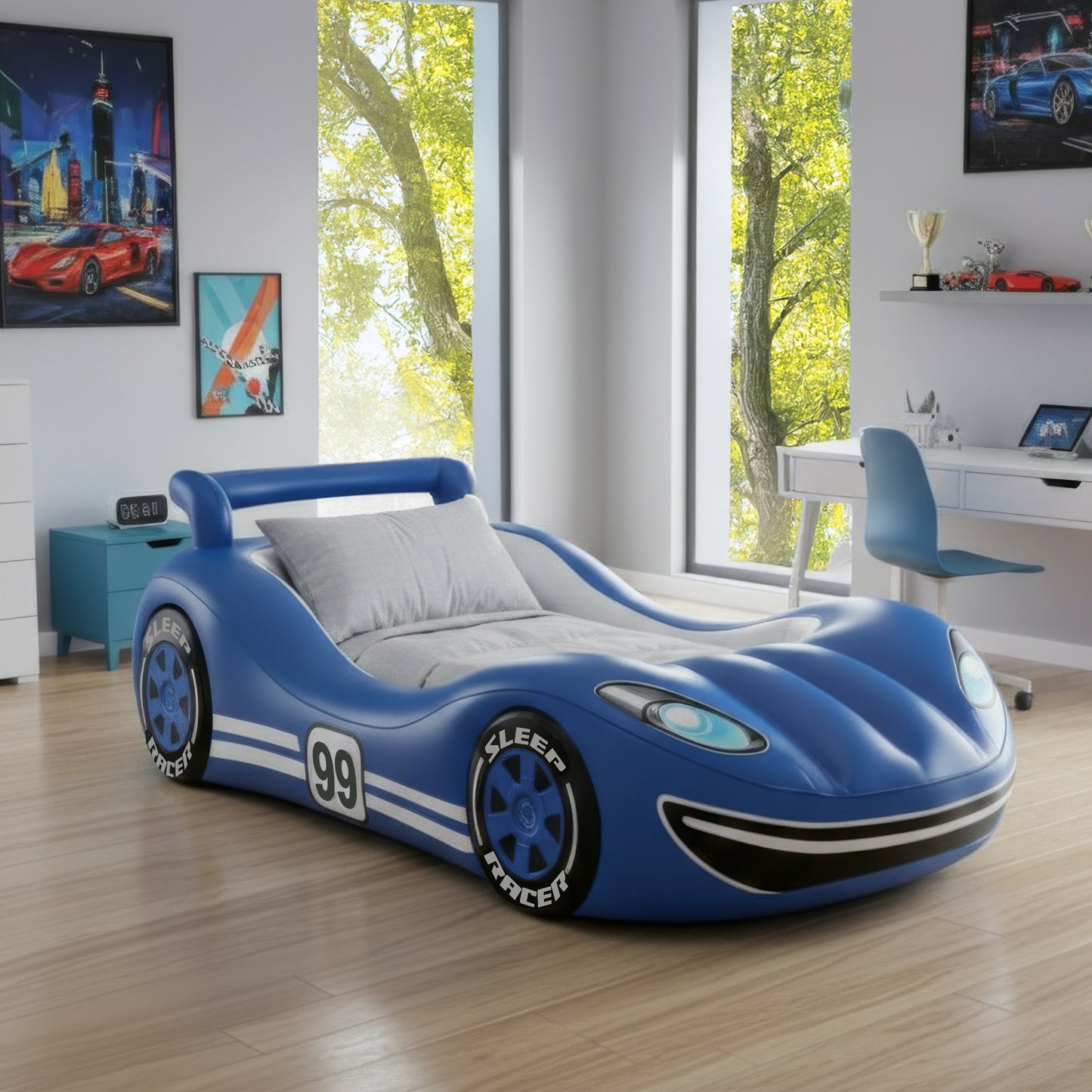 Sleep Racer™ Comfy Cruiser Inflatable LED Air Bed (Ages 2–6) by Nite Brite™ from the makers of AirCandy