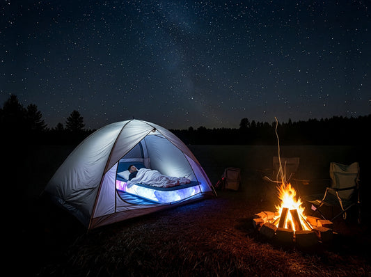 Galaxy bed Twin Sized Illuminated LED Air Bed featuring the Carina Nebula - Webb Telescope