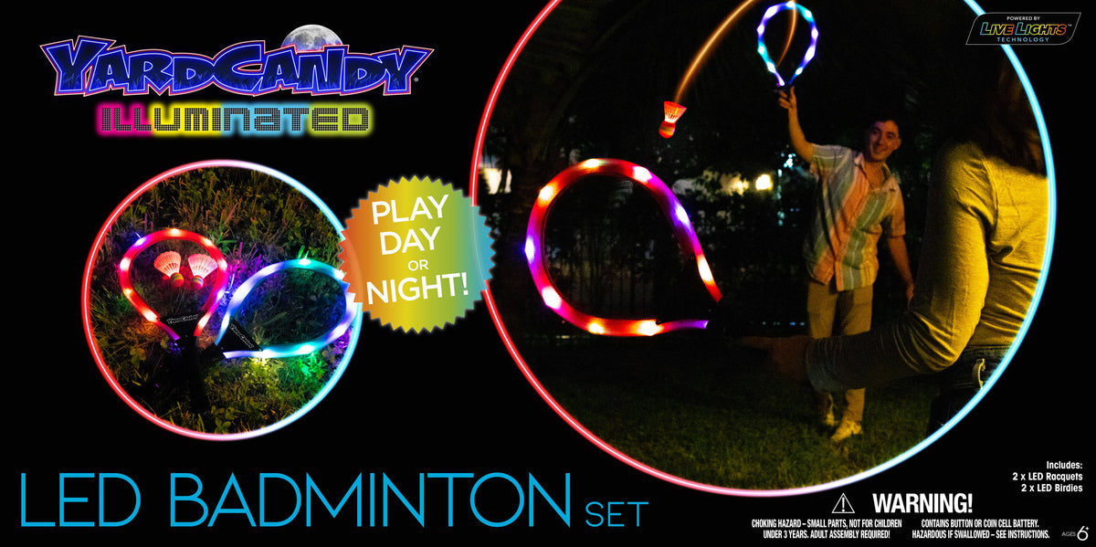 Yardcandy Illuminated LED Badminton Set -2