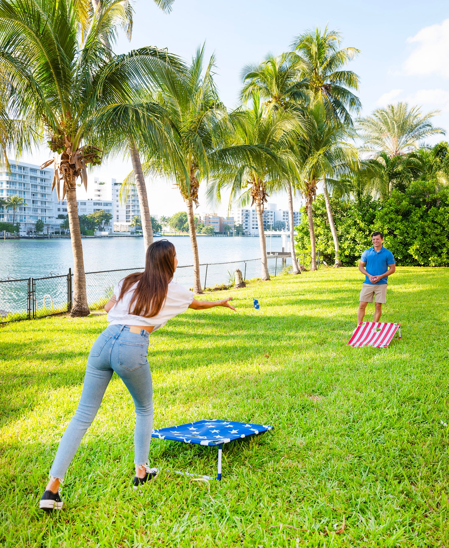 GameCandy Stars & Stripes Portable Cornhole