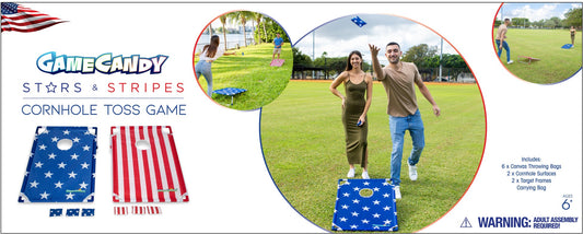 GameCandy Stars & Stripes Portable Cornhole