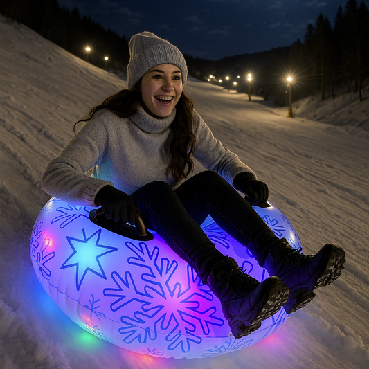 SnowCandy Illuminated Jumbo LED Snow Tube