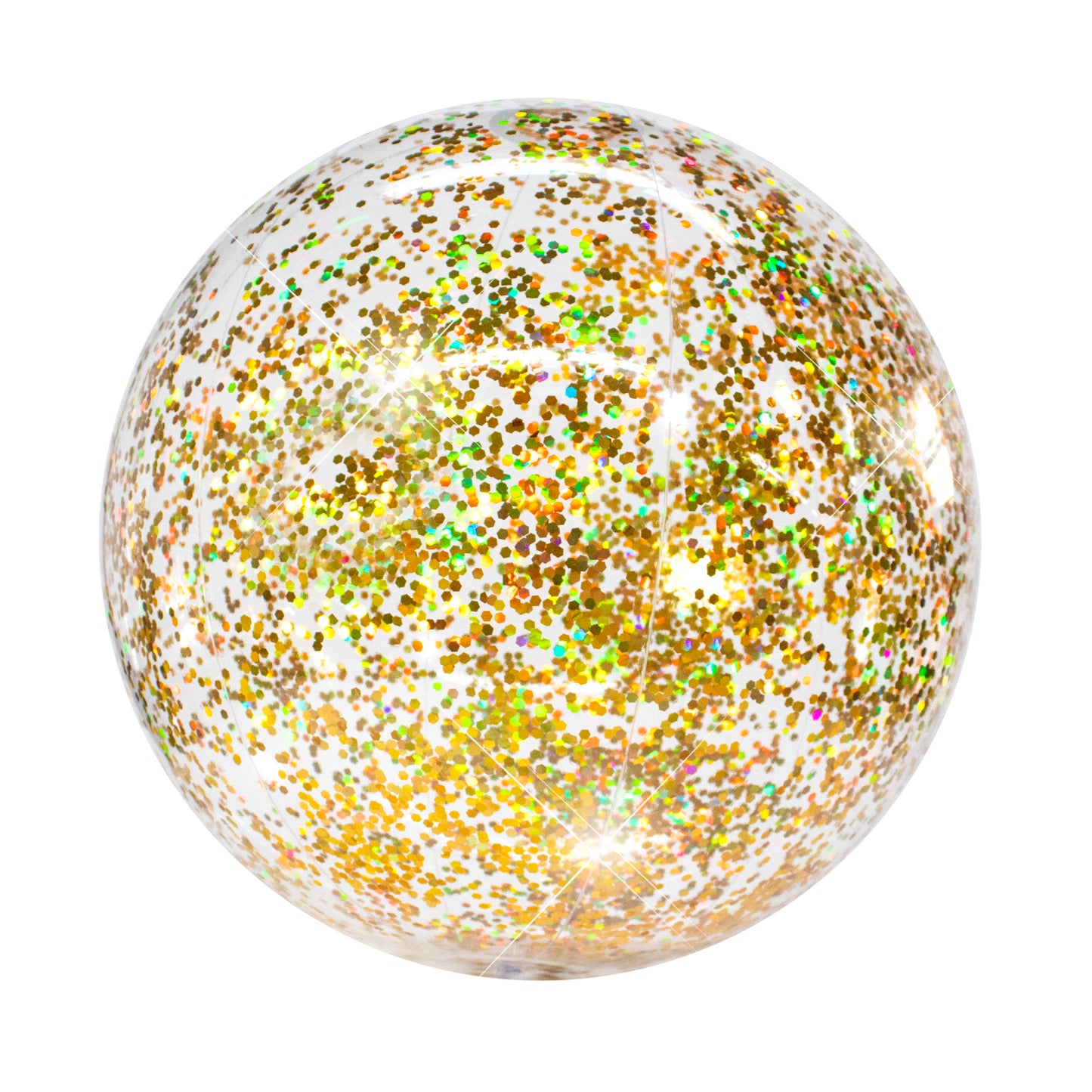 PoolCandy Giant 19" Gold Glitter Beach Ball