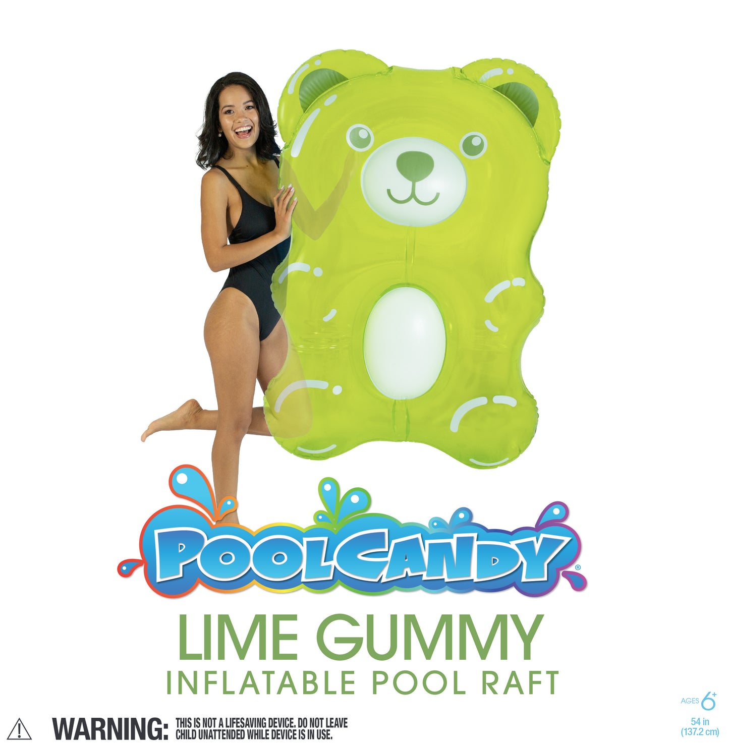 Giant Lime Green Inflatable Gummy Bear