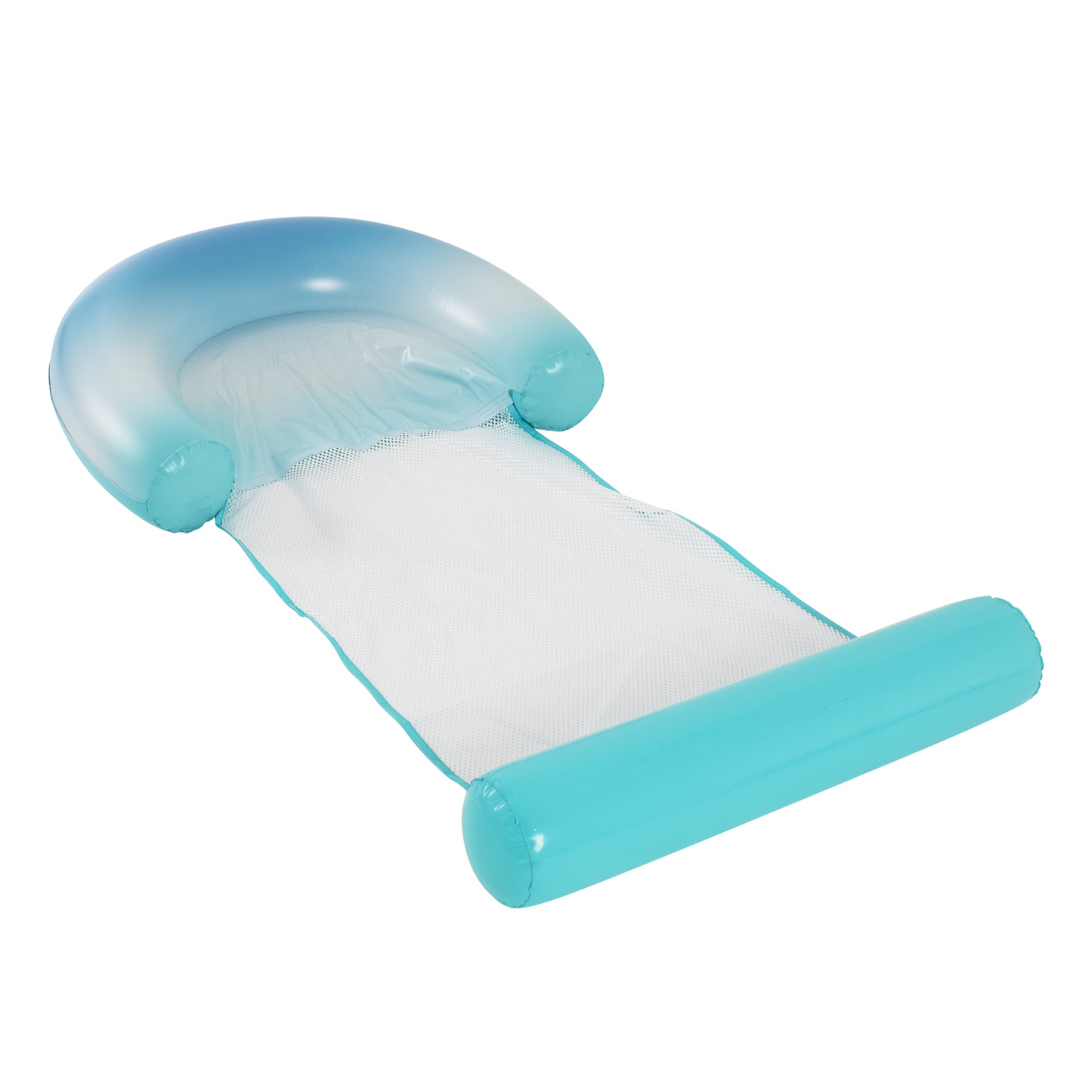 Deluxe Mesh Sun Chair with Footrest - Blue Ombre