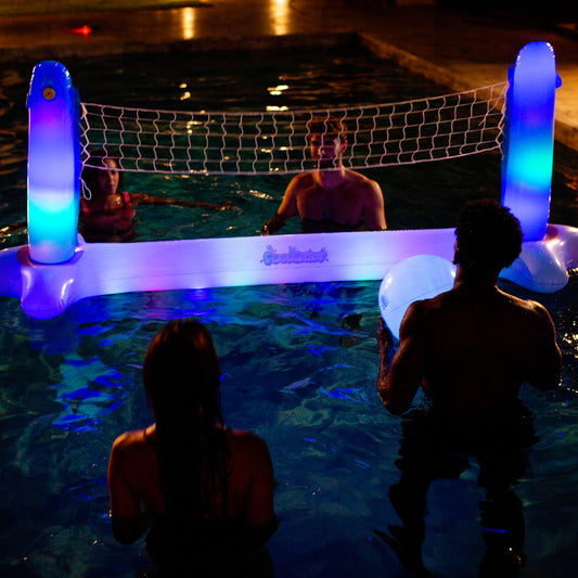 Illuminated LED Floating Volleyball Set