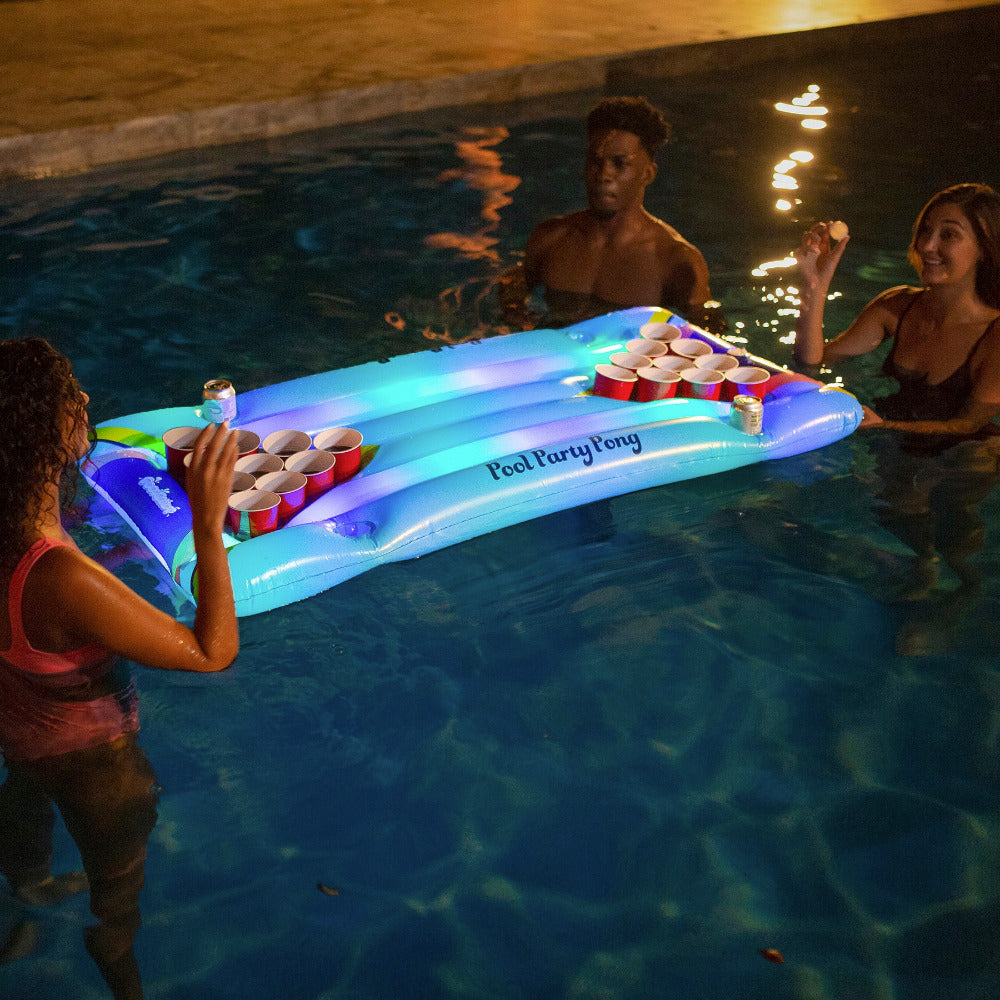 Inflatable Pool Party Pong Illuminated LED PoolCandy