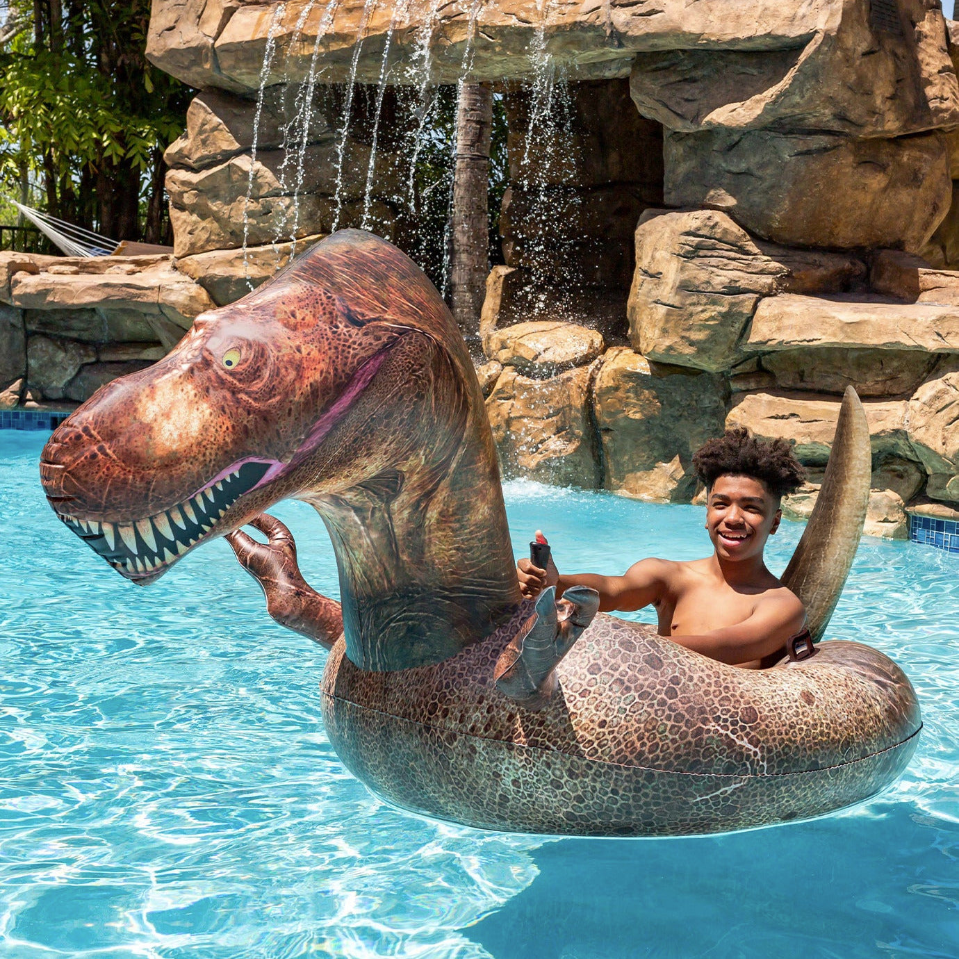 Tube Runner Motorized T-Rex Pool Float