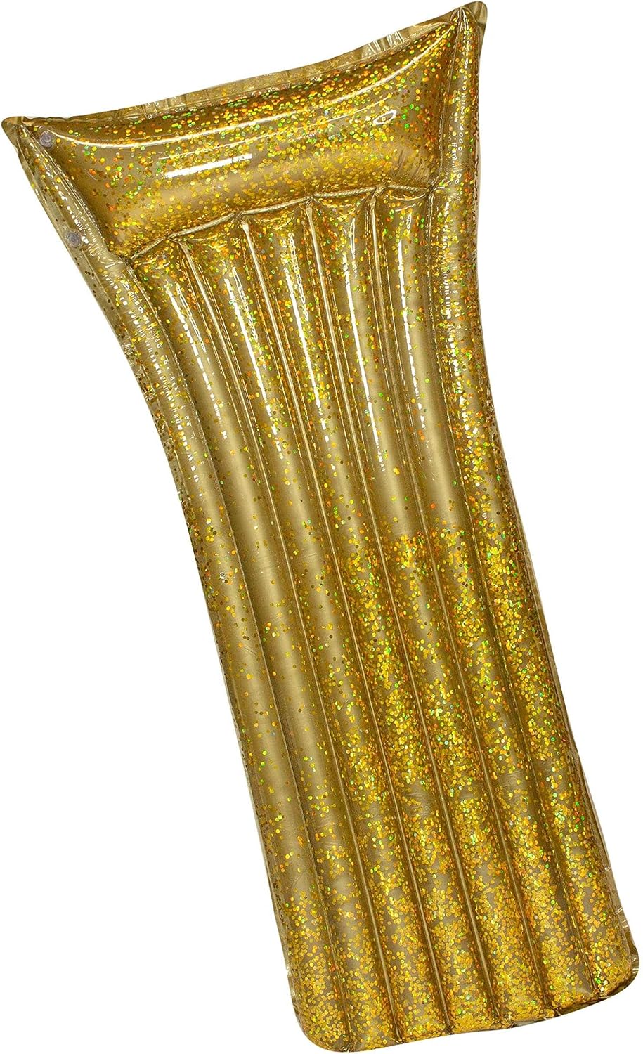 SplashParty Pillow Raft with Glitter - Gold Glitter