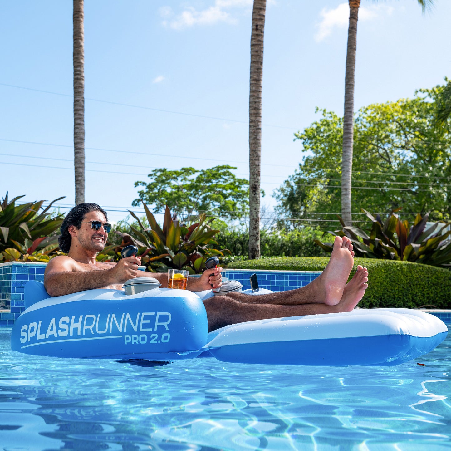 Splash Runner Pro 2.0 12V Motorized Luxury Pool Lounger