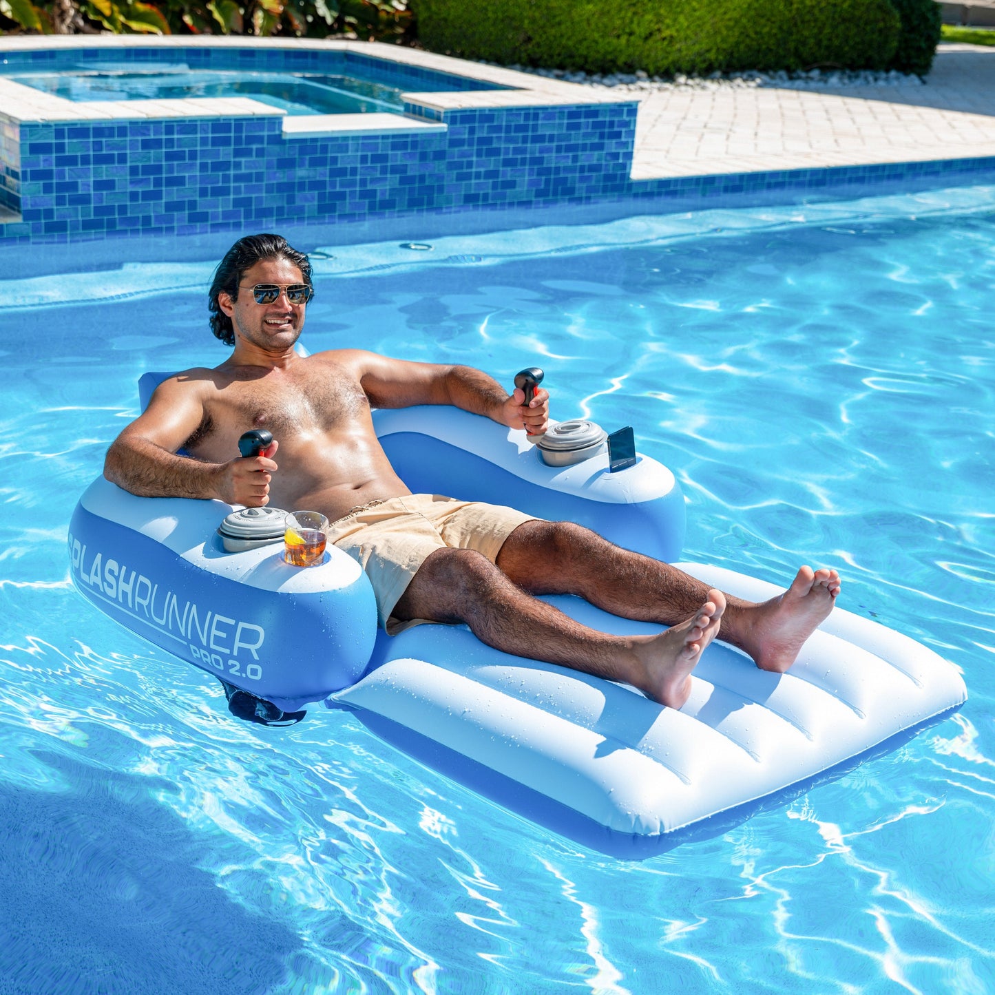 Splash Runner Pro 2.0 12V Motorized Luxury Pool Lounger