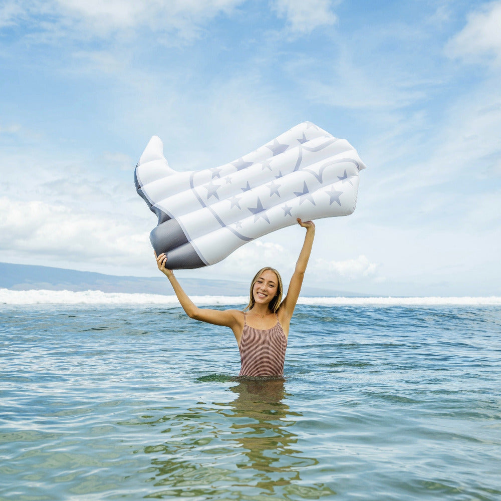 Giant White Cowgirl Boot 54" Pool Float