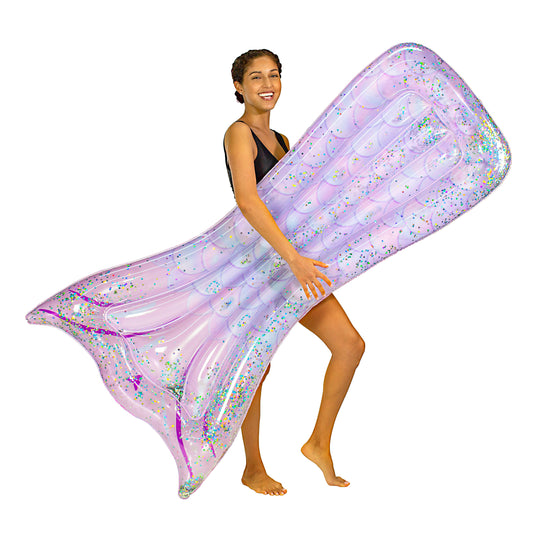 Deluxe Mermaid Tail  Glitter Pool Raft
