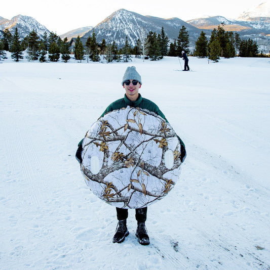 Realtree Camo Camouflage Jumbo Inflatable Heavy-Duty 46" Snow Tube