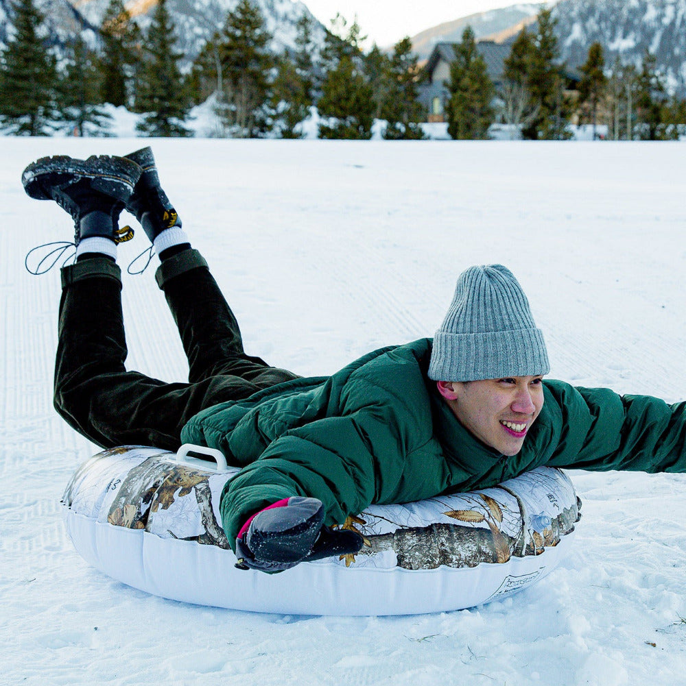 Realtree Camo Camouflage Jumbo Inflatable Heavy-Duty 46" Snow Tube