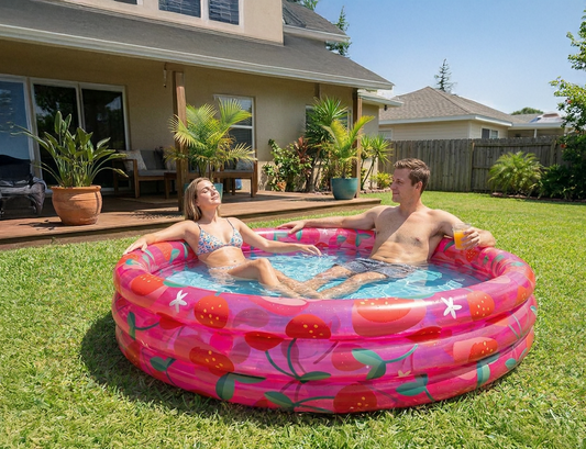 Inflatable Sunning Pool Strawberries & Cherries