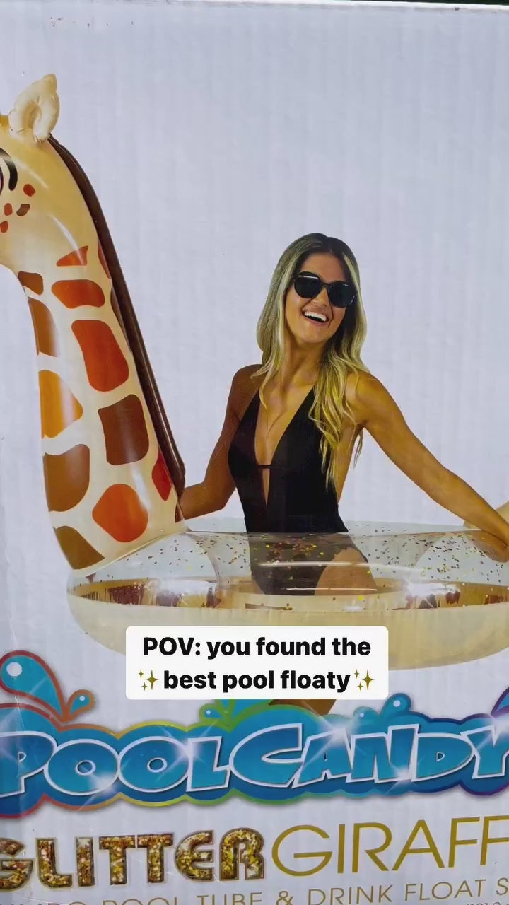 Inflatable Giraffe 48" inch Animal Pool Tube PoolCandy