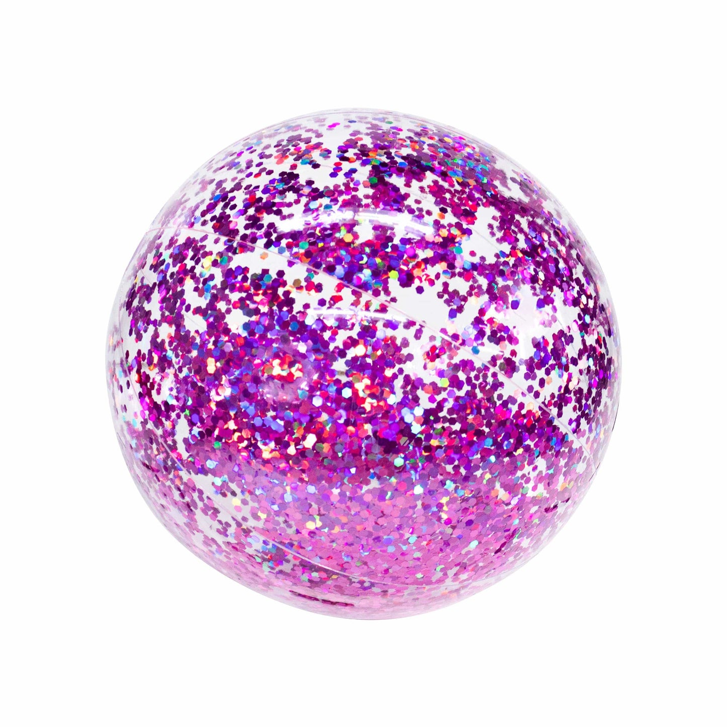Inflatable Beach Ball Orchid Color Glitter Jumbo Size