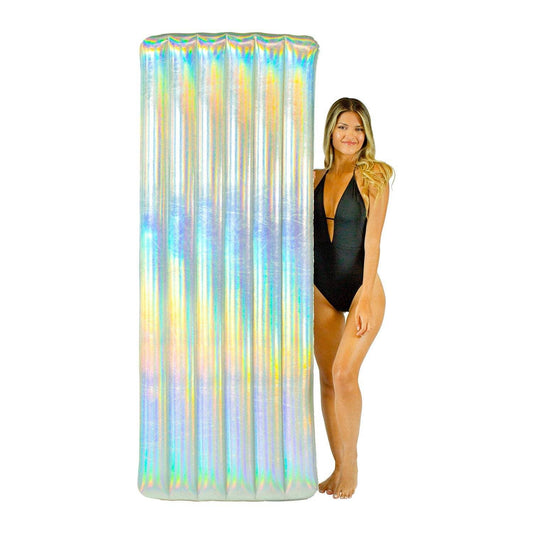 Inflatable Pool Raft Holographic Deluxe 74 inch PoolCandy