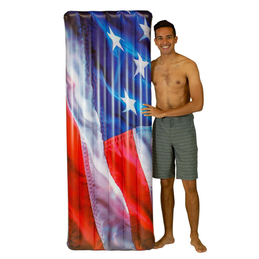 Inflatable Pool Raft Stars & Stripes Deluxe
