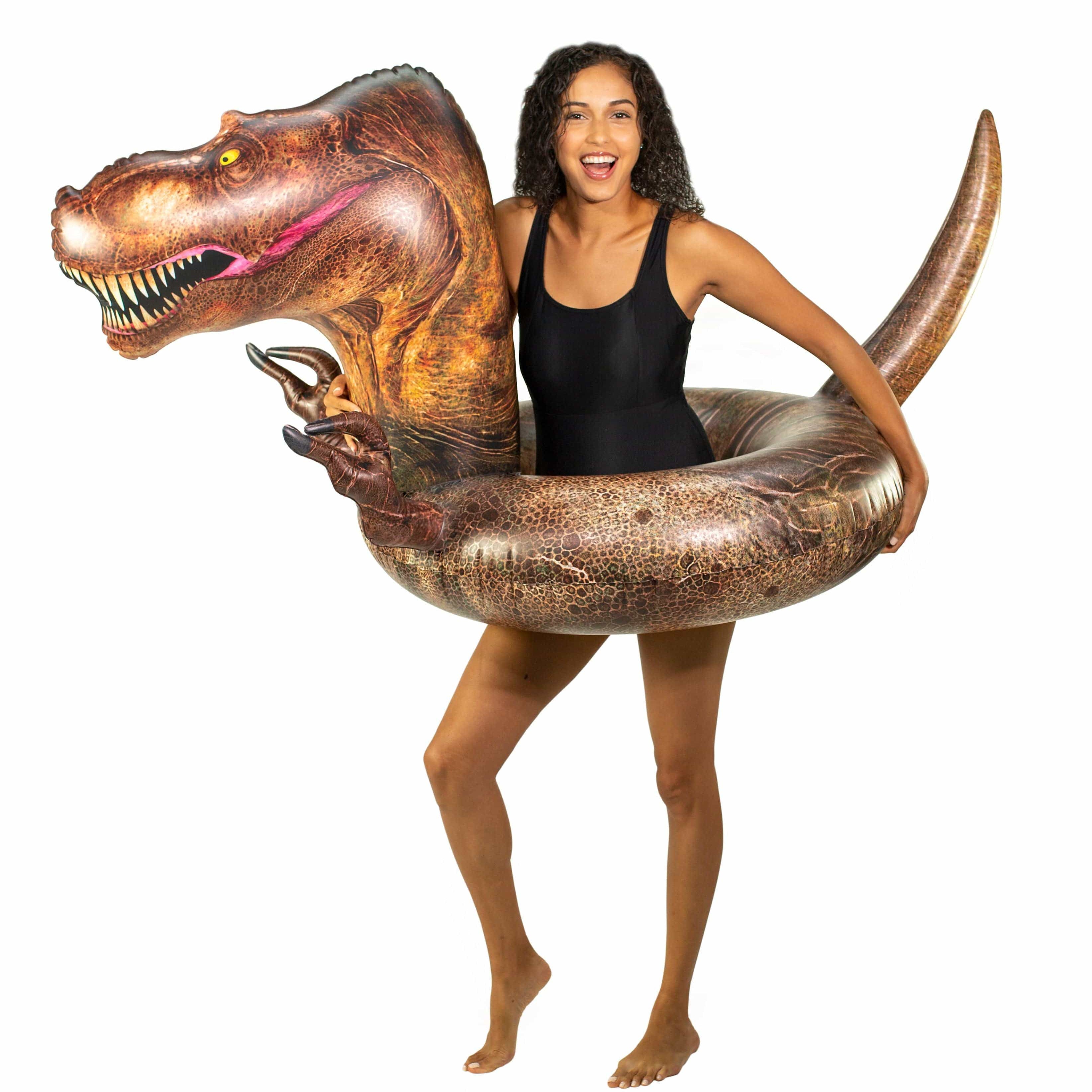 Inflatable T-Rex Dinosaur Pool Tube 40 Inch