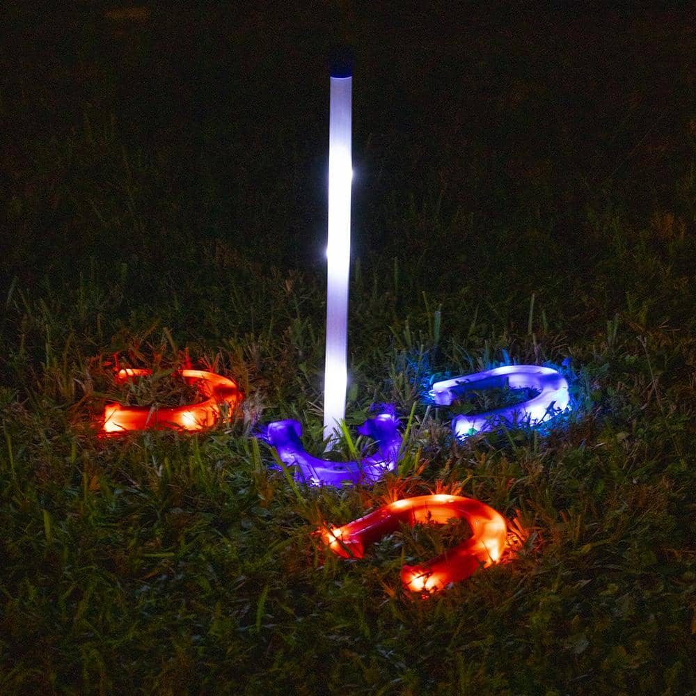 Horseshoes Game Set Illuminated LED YardCandy