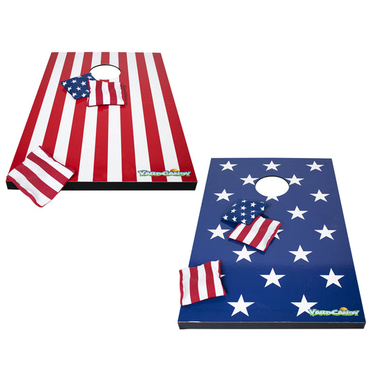 YardCandWooden Cornhole Board Stars & Stripes YardCandy