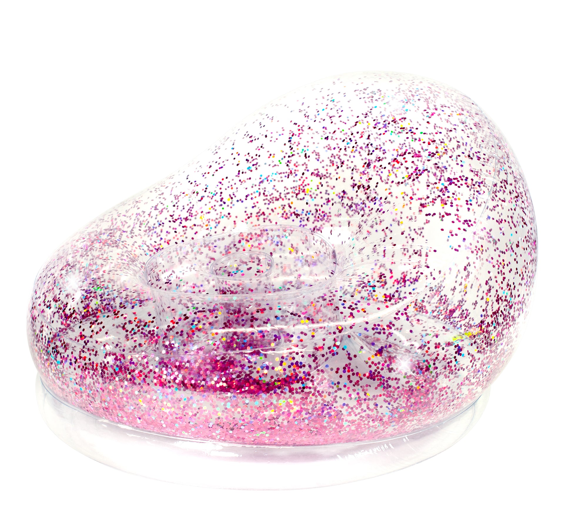 Air Candy Inflatable Pink Glitter Chair