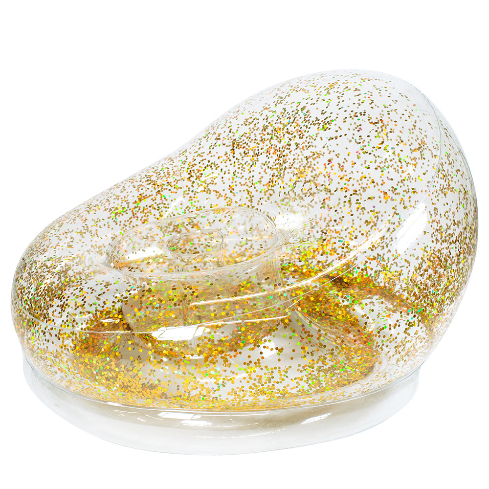 Air Candy Inflatable Gold Glitter Chair