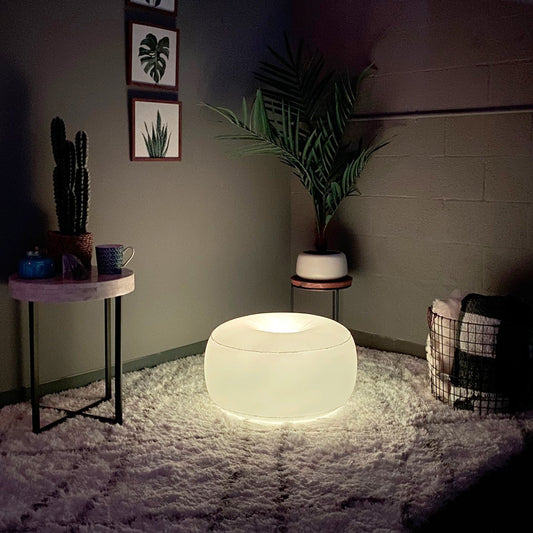 Air Candy Illuminated Color Changing LED Ottoman