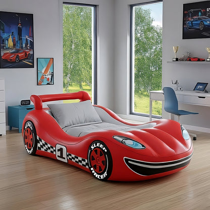 Sleep Racer™ Comfy Cruiser Inflatable RED Illuminated LED Inflatable Car Bed Toddlers Ages 2 to 6