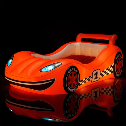 Sleep Racer™ Comfy Cruiser Inflatable RED Illuminated LED Inflatable Car Bed Toddlers Ages 2 to 6