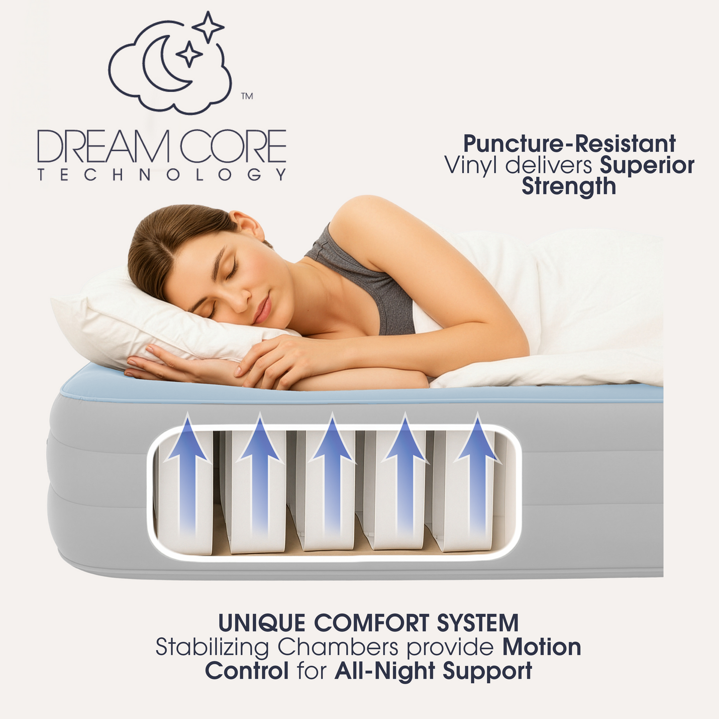 Nite Brite™ by AirCandy — Twin LED Air Bed