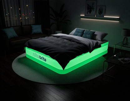 Nite Brite™ by AirCandy — Queen LED Air Bed with Rechargeable Pump & Lantern