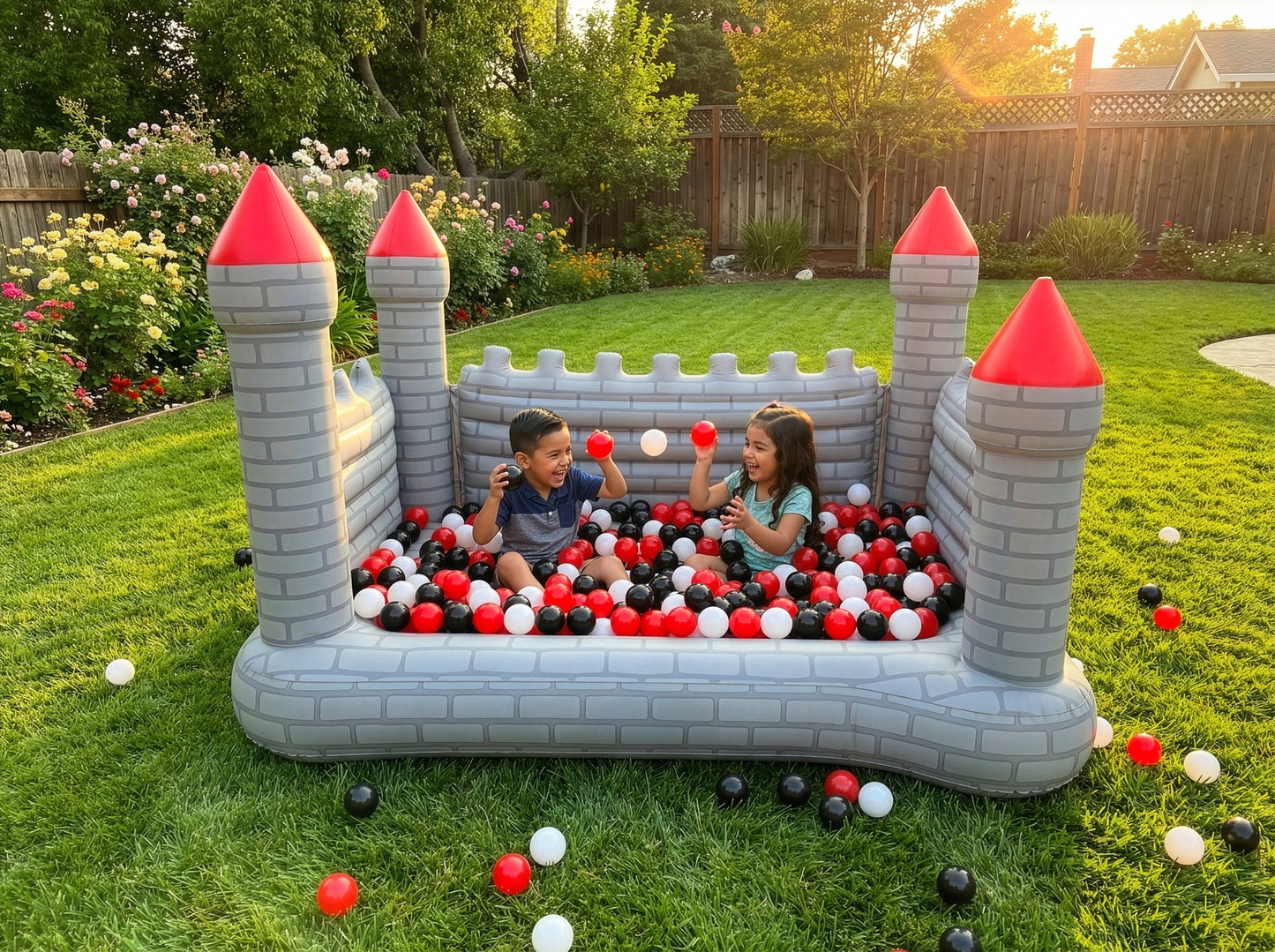 Dream Kingdom Inflatable Castle Bed and bed play center