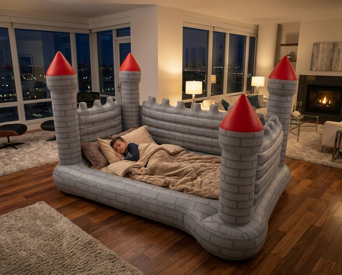 Dream Kingdom Inflatable Castle Bed and bed play center