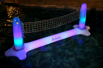 Illuminated LED Floating Volleyball Set