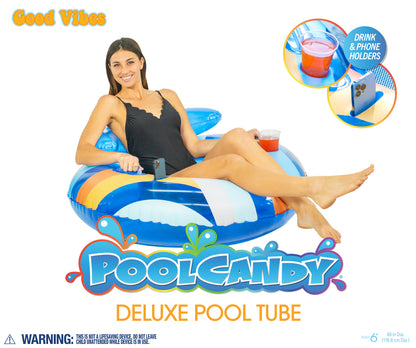 Good Vibes Deluxe 46" Pool Tube with Backrest