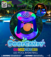 Illuminated Floating LED Basketball Set