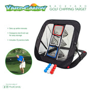 YardCandy Golf Chipping Net with 12 Practice Balls