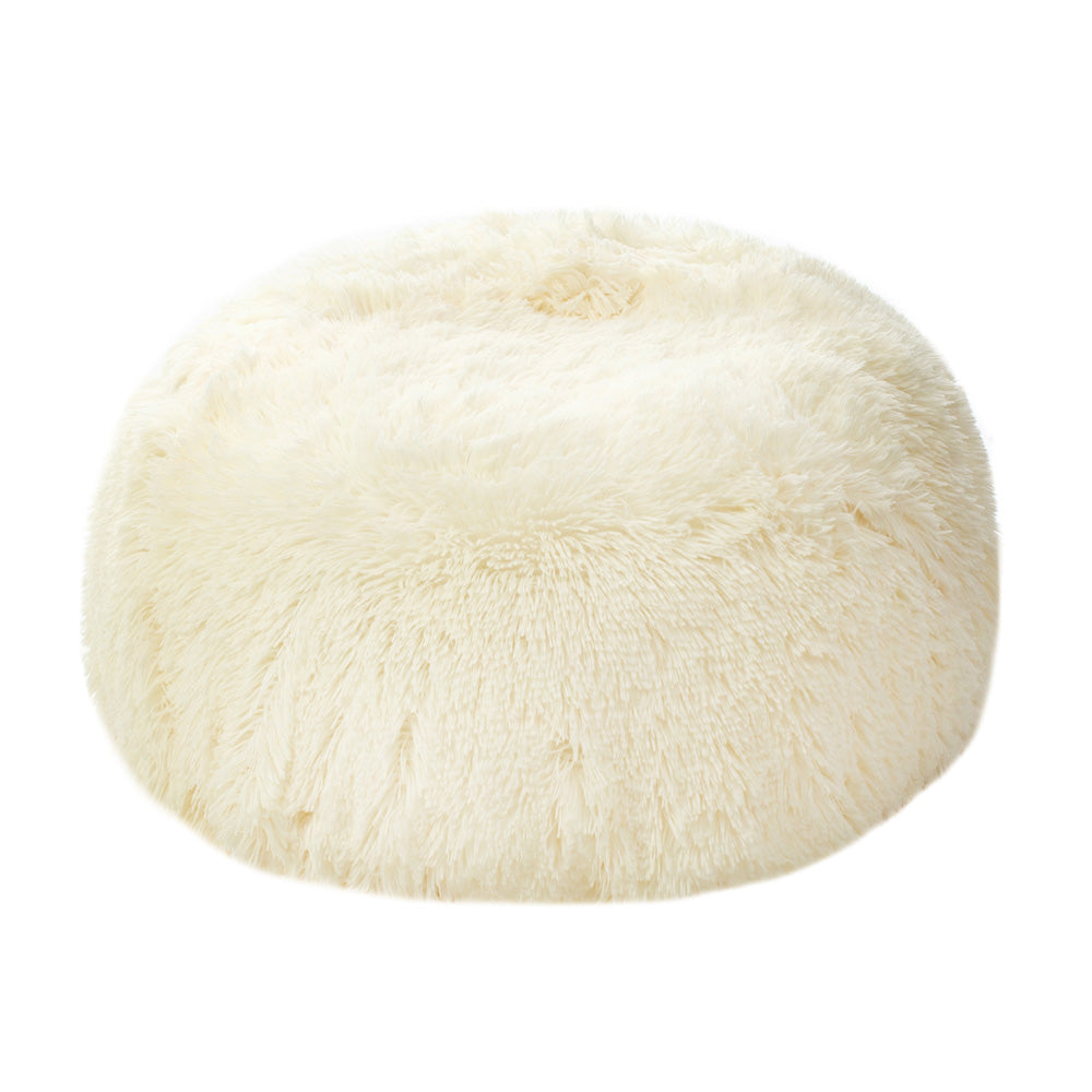 Inflatable Ottoman Mongolian Faux Fur Air Candy
