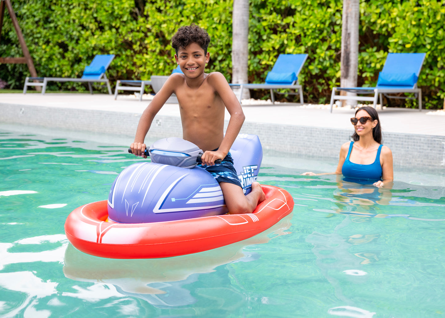 Jet Runner 2.0 - 12V Motorized Inflatable Ride-On Watercraft