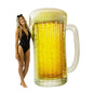 Inflatable Giant Beer Mug Pool Raft RealPrint Pool Raft 68" x 46"