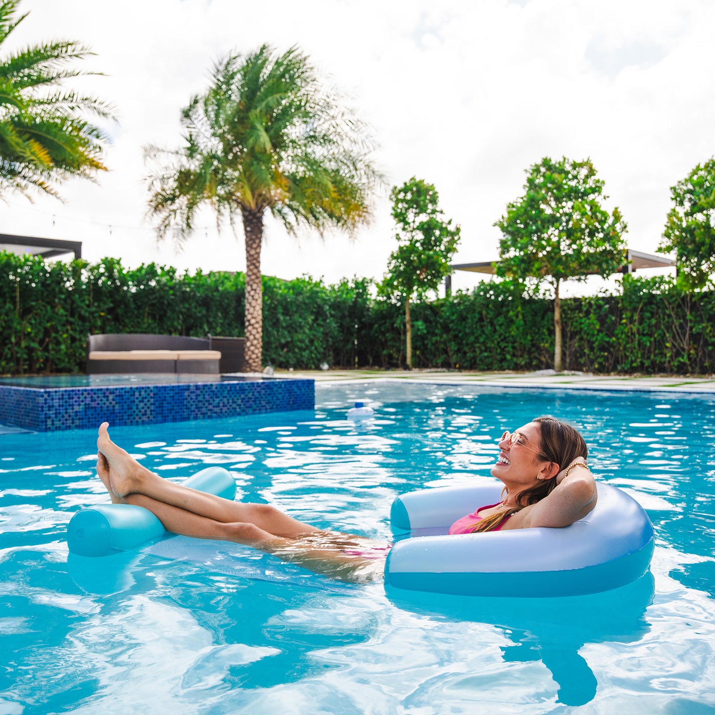 Deluxe Mesh Sun Chair with Footrest