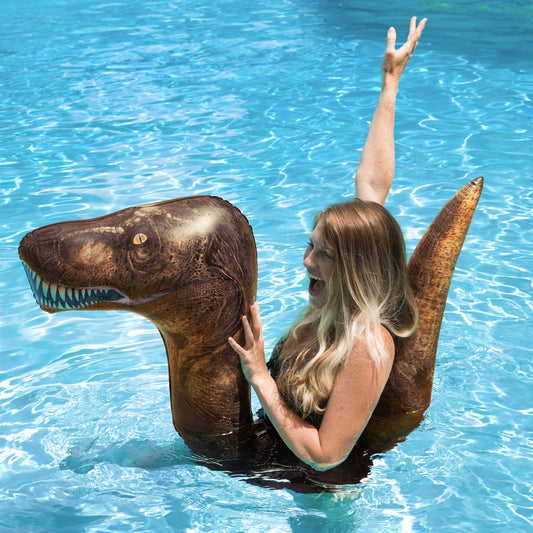 Inflatable T-Rex Pool Ride On Noodle