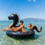Inflatable Glitter Filled Black Dragon Gigantic Pool Float
