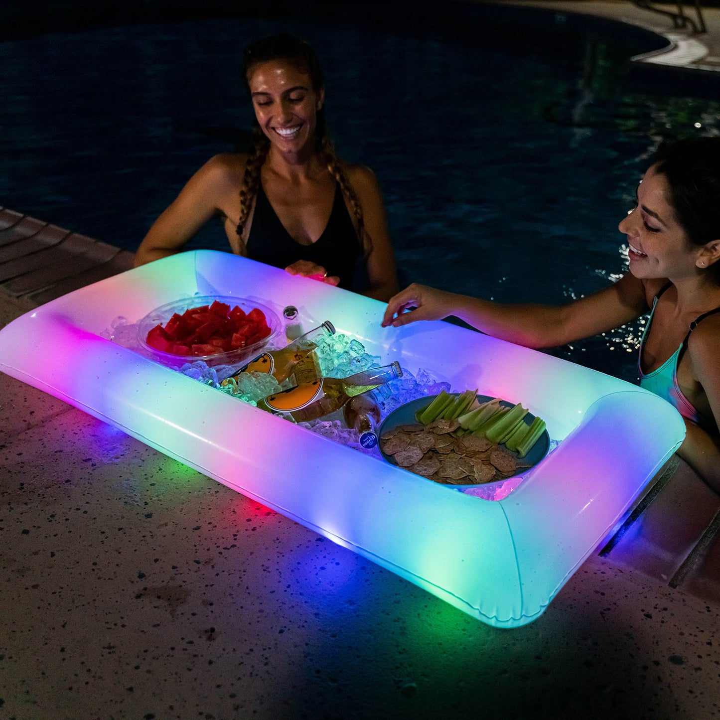 Inflatable Buffet Pool Cooler Stars & Stripes